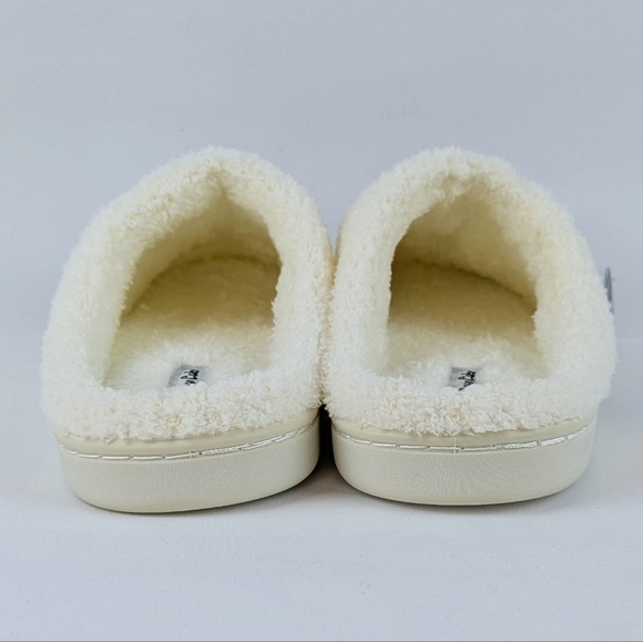 Slipper Umbrella Drink Coastal Social Club Embroider Slip On Ivory L (9/10) NWT - Picture 8 of 12